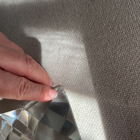 Signed “Oleg Cassini” Twisted Set of Crystal Candle Holders - Picture 4 of 9